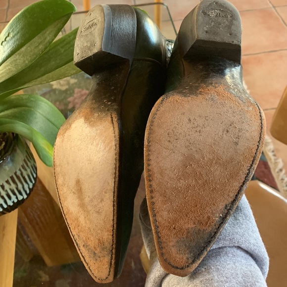 💚Vintage green(w/purple & light pink stitching- RIGHT!?) Larry Mahan ,El Paso💚 - Picture 5 of 14